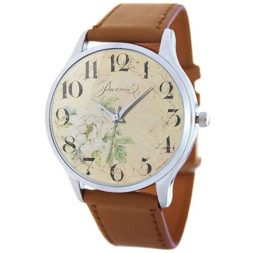 Наручные часы TINA BOLOTINA Нежный цветок Extra (EX-045), коричневый