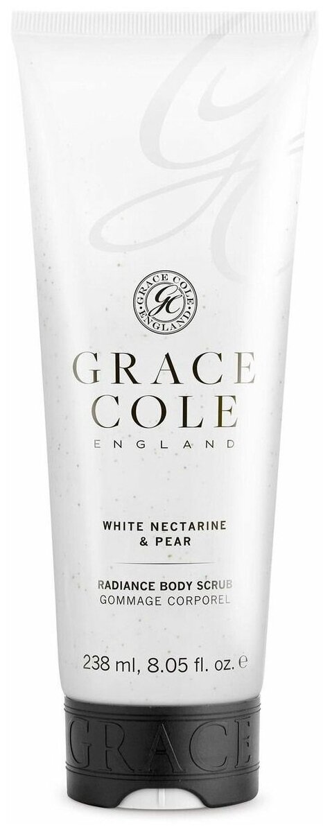 Grace Cole Скраб для тела White Nectarine & Pear, 238 мл, 240 г