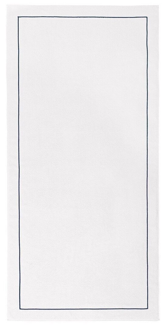 Полотенце пляжное Yves Delorme Croisiere Blanc/Anthracite 92x200 см