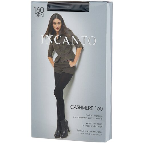 Колготки Incanto Cashmere, 200 den, размер 4, черный