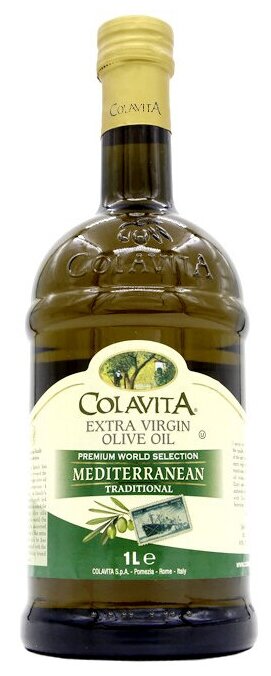 Масло оливковое нерафинированное высшего качества "Colavita" E.V. Mediterranean 1 литр