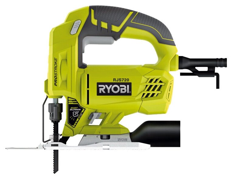 Электролобзик RYOBI RJS720-G, 500 Вт желтый