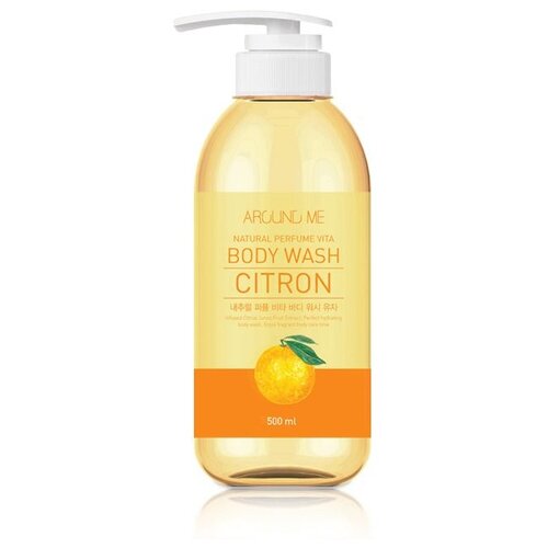 Гель для душа Around me Citron, 500 мл, 500 г welcos гель around me natural scrub body wash 200 мл 3 шт