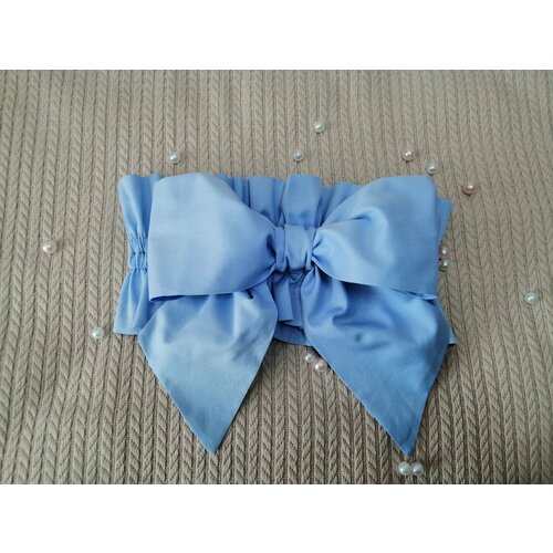 Бант на резинке на выписку из роддома , лента для одеяла