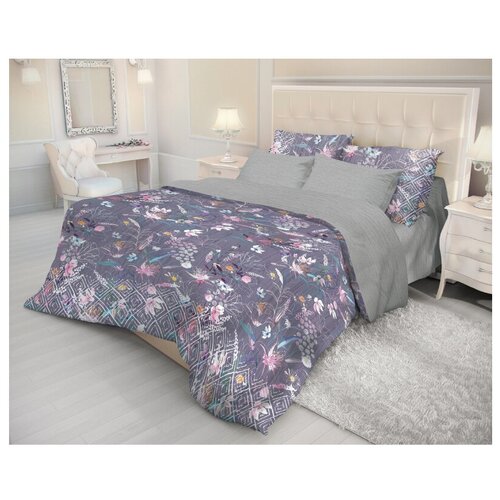 фото Постельное белье 1.5-спальное волшебная ночь apelt 734624 ранфорс, 50 х 70 см серый