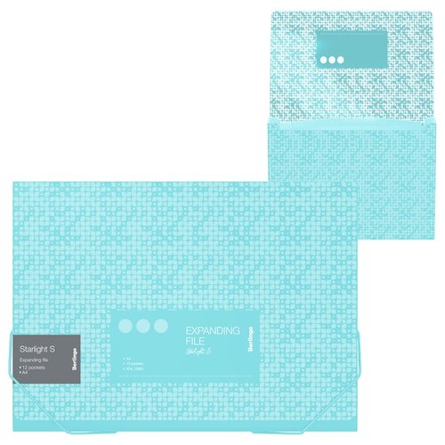 фото Berlingo папка на резинке starlight s а4, пластик зеленый