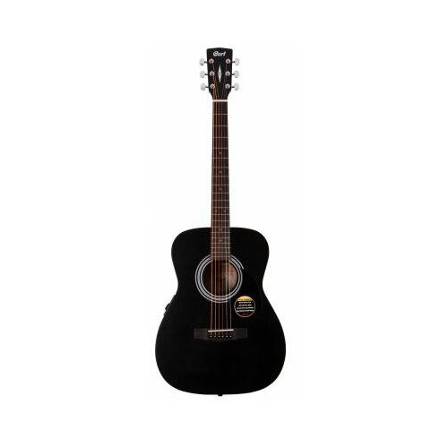 Электроакустическая гитара Cort AF 510E-BKS W-BAG электроакустическая гитара fender newporter player all mahogany