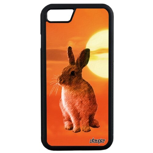 фото Чехол для мобильного iphone se 2020, "кролик" пушистый трус utaupia