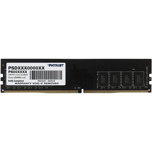 оперативная память 4gb 1x4gb pc4 17000 2133mhz ddr4 dimm cl15 patriot patriot Оперативная память Patriot Memory SL 4 ГБ DDR4 2133 МГц DIMM CL15 PSD44G213381