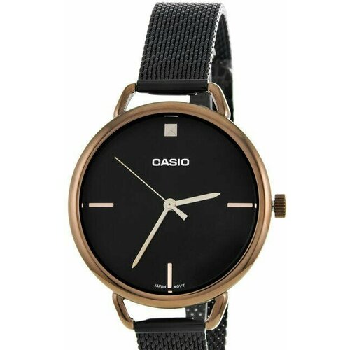 Наручные часы CASIO Collection LTP-E415MBR-1C, коричневый, черный