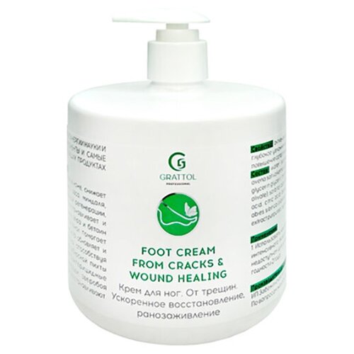 Крем для ног Foot Cream Grattol Premium From Cracks GFCFC500 500 мл