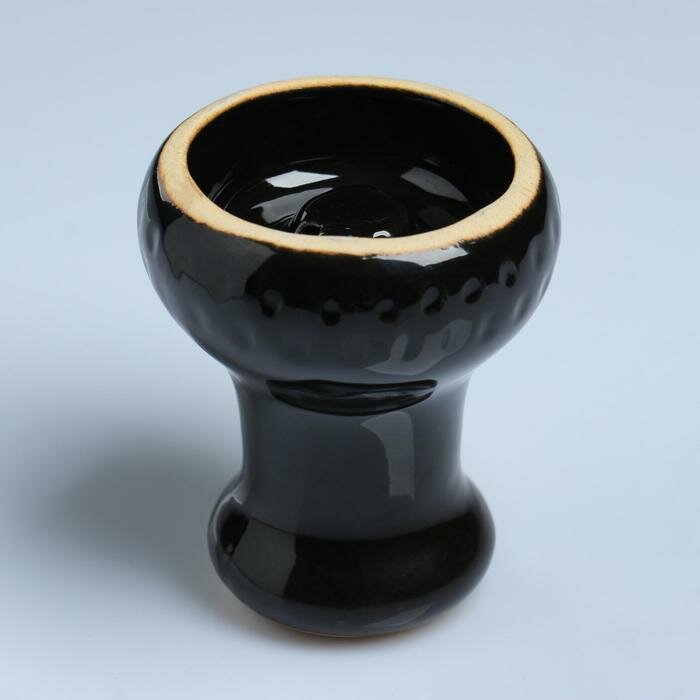 Чаша, глиняная, d=6.7 см 8.2х6.7 см, черная