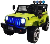 RiverToys Автомобиль Jeep T008TT, зелeный