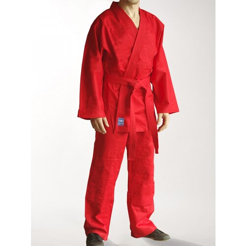 Кимоно для рукопашного боя Эквоис с поясом, размер 130, красный