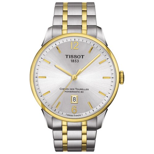 Наручные часы TISSOT T-Classic, золотой, серебряный наручные часы tissot chemin des tourelles powermatic 80 lady t099 207 22 118 01