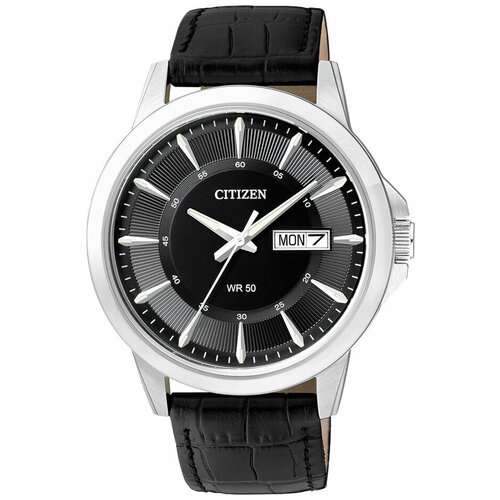 Наручные часы CITIZEN Basic BF2011-01EE, серебряный, черный наручные часы citizen bf2011 51ee серебряный черный