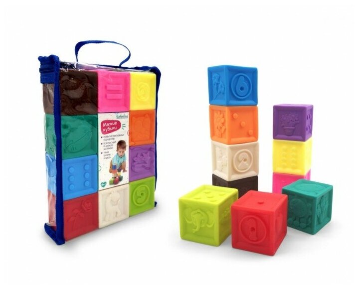 Мягкие развивающие кубики для малышей "Elefantino". арт. IT106446