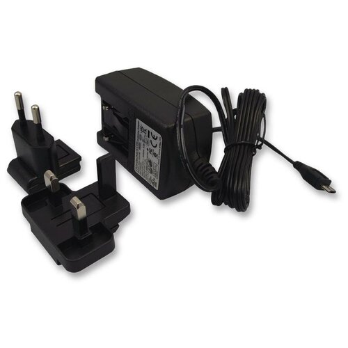 Блок питания Raspberry Pi Pi 3 Power Supply Black, черный, 7.3 см