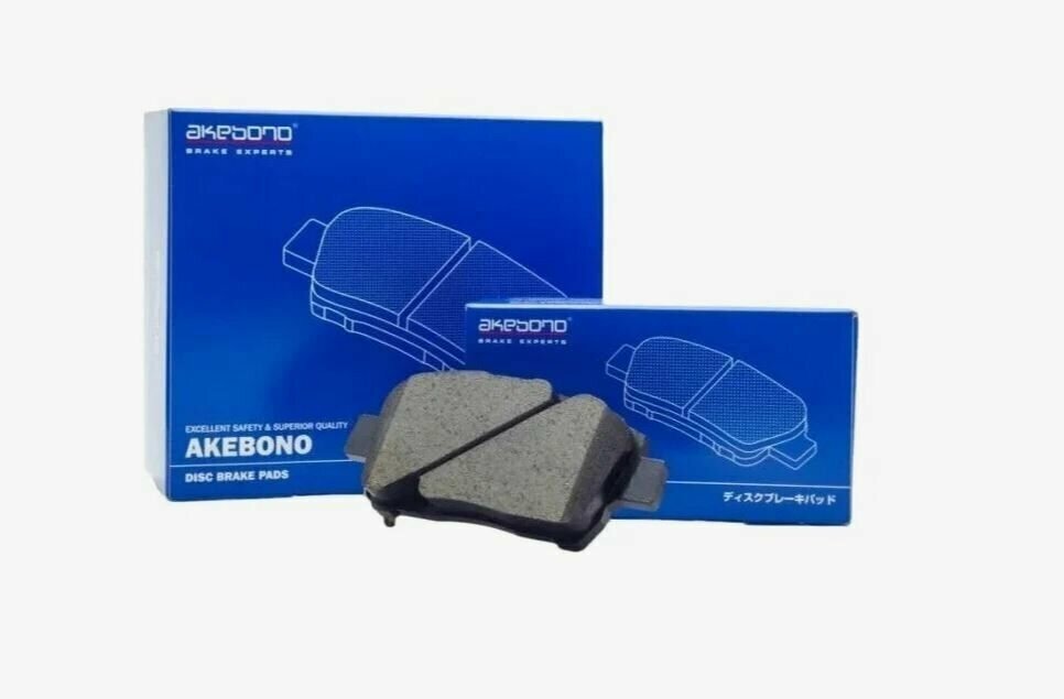 Колодки тормозные дисковые передние Akebono для Nissan Pulsar, Sunny, Mitsubishi Lancer, Cedia арт. AN-614WK