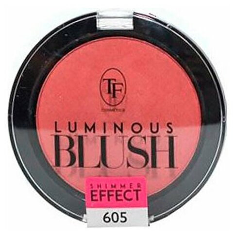 TF Cosmetics пудровые румяна с шиммер-эффектом Luminous Blush, 605 розовый янтарь