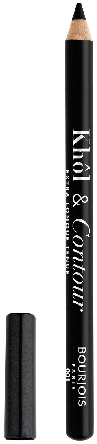 Bourjois карандаш-кайал для глаз Khol & Contour, оттенок 01 Noir-issime