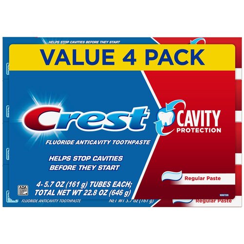 фото Crest cavity protection regular paste – набор из 4 зубных паст