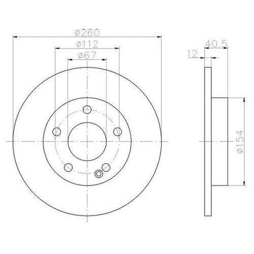 фото Тормозной диск textar 92091203 для mercedes a-class w168