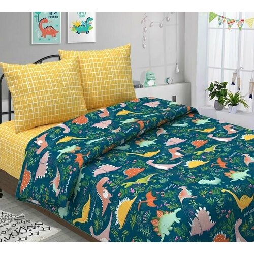 Ткань для шитья Динолэнд /бязь/хлопок 100%/детская/100*150см