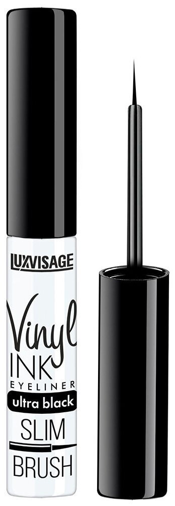 Подводка для глаз LUXVISAGE Vinyl INK ultra black тон Ультрачерный