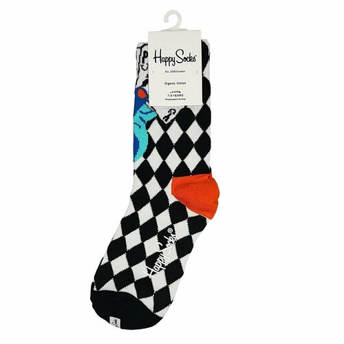 Носки Happy Socks, размер 32/35, черный, белый