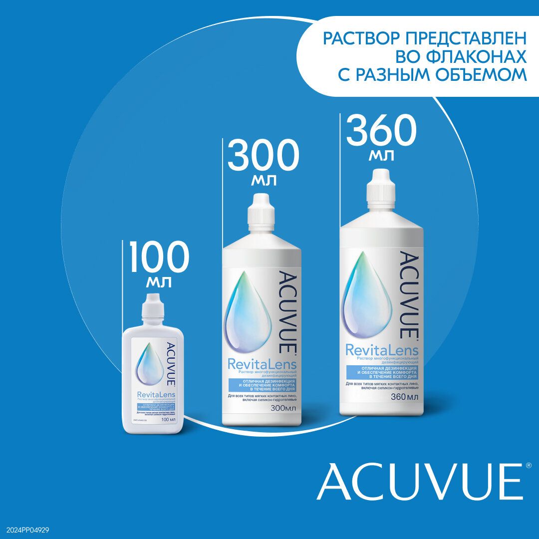 Раствор для контактных линз ACUVUE RevitaLens 360 мл