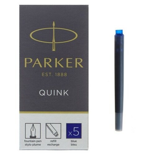 Parker Набор картриджей для перьевой ручки Parker Z11, 5 штук, синие чернила (S0116240/1950384)