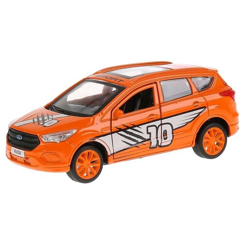 Легковой автомобиль ТЕХНОПАРК Ford Kuga Спорт (KUGA-S) 1:36, 18 см, оранжевый машинка технопарк ford kuga 12см металл коричневый