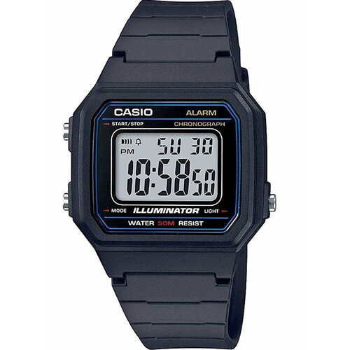 Наручные часы CASIO Collection W-217H-1AVDF, черный, серый наручные часы casio collection w 217h 9a черный серый