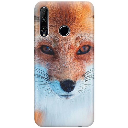 фото Силиконовый чехол на honor 10i / 20e / хонор 10 ай / 20е с принтом "спокойный лис" gosso