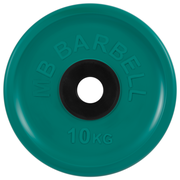 Диск олимпийский d 51 мм цветной 10,0 кг (зелёный) MB-PltCE-10