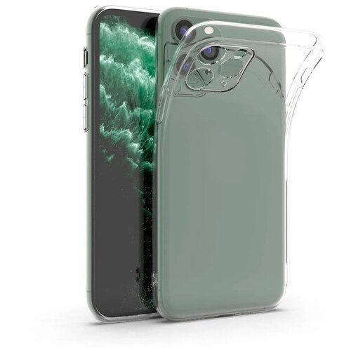 фото Чехол силиконовый для iphone 11 pro skiico / чехол для айфон 11 про прозрачный / ультратонкий силикон с протекцией от прилипания