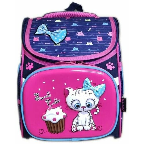 Школьный рюкзак для девочки Котенок 3D Брат & Brothers