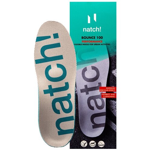 фото Стелька для модных видов спорта на твердых покрытиях natch! bounce 100 размер 43
