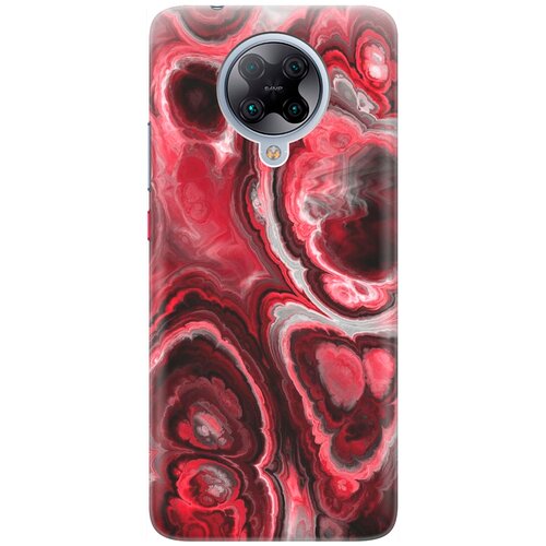 фото Ультратонкий силиконовый чехол-накладка для xiaomi poco f2 pro / redmi k30 pro с принтом "гранатовые краски" gosso