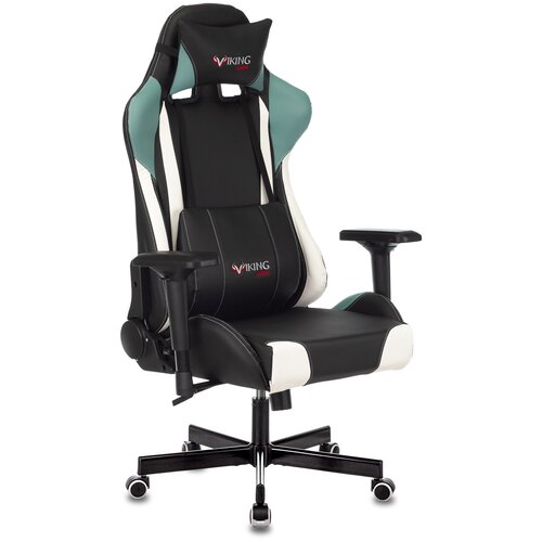 фото Кресло игровое zombie viking tank черный/серый/белый искусственная кожа