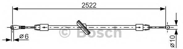 Тормозной трос Bosch 1987482029
