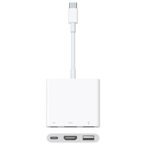 USB-концентратор Apple Digital AV Multiport (MJ1K2ZM/A), разъемов: 2, белый