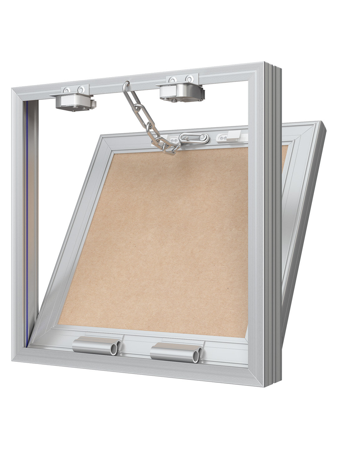 Era D2525 Ceramo Люк ревизионный алюминиевый под плитку 250x250 мм (съемный, цепочка) Evecs - фото №19