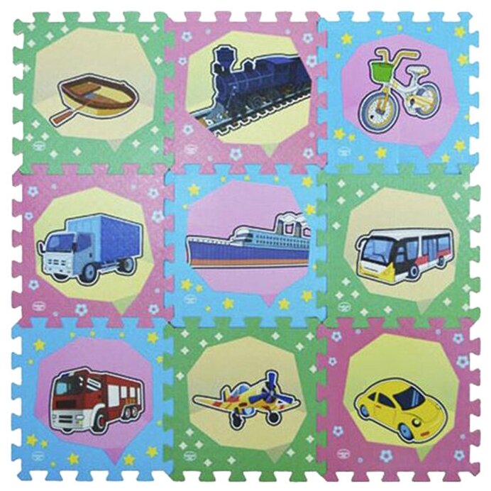 фото Коврик-пазл Meitoku 3D Транспорт