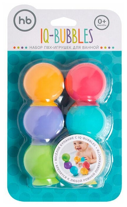 Набор игрушек для ванны Happy Baby, Iqbubbles 6 шт. - фото №14
