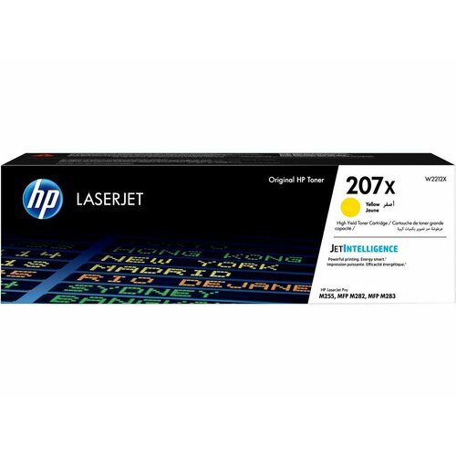 Картридж для лазерного принтера HP 207X Yellow W2212X 18930₽