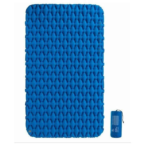 фото Надувной матрас широкий naturehike ultralight lightweight tpu camping air mattress синий