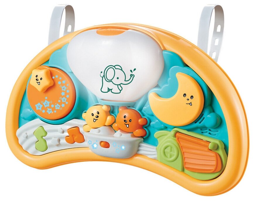 Игровой центр на кроватку Mioshi Baby "Воздушный шар" (музыка, на батарейке, звуки, свет, подвижные детали, пластик)