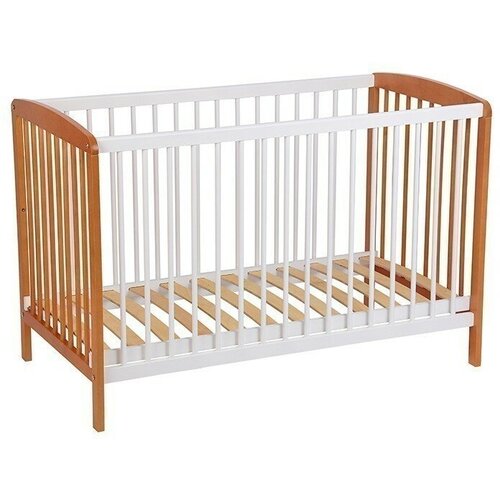 детские кроватки polini kids simple 310 03 Кроватка детская Polini kids Simple 101, белый-бук